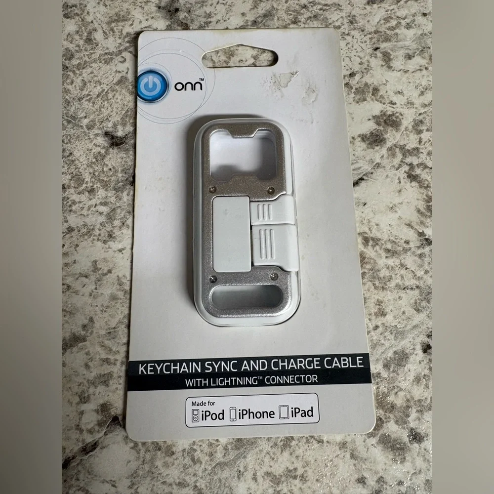 Onn Keychain Sync and Cable Charger with Micro USB Connector
